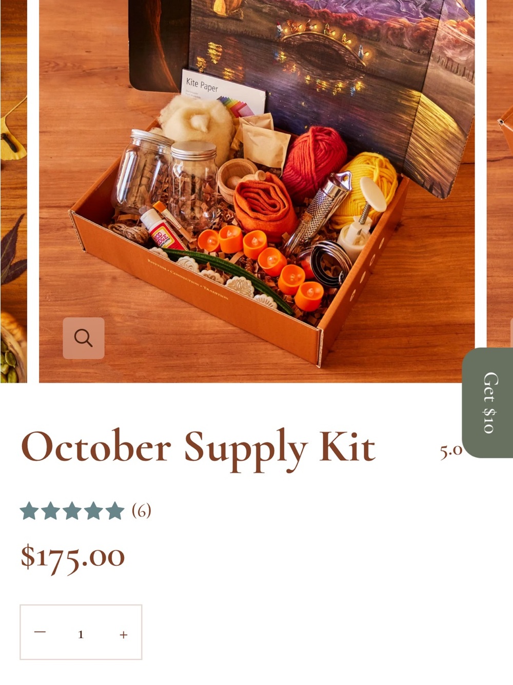 Wondergarten October Supply Kit — Mixed Media Art Set